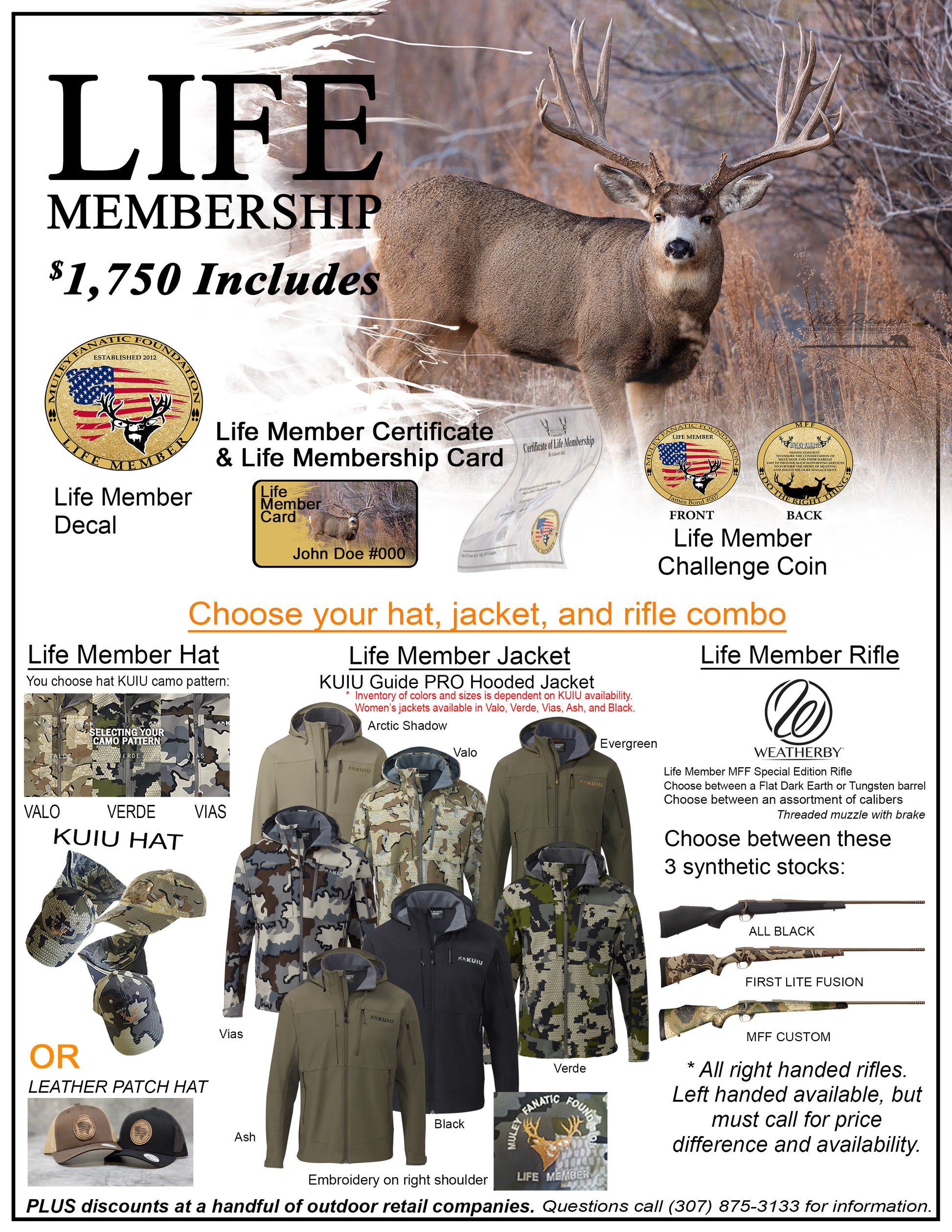 lifetime gear Lifetime Membership * Please see notice below – Muley Fanatic Foundation Store