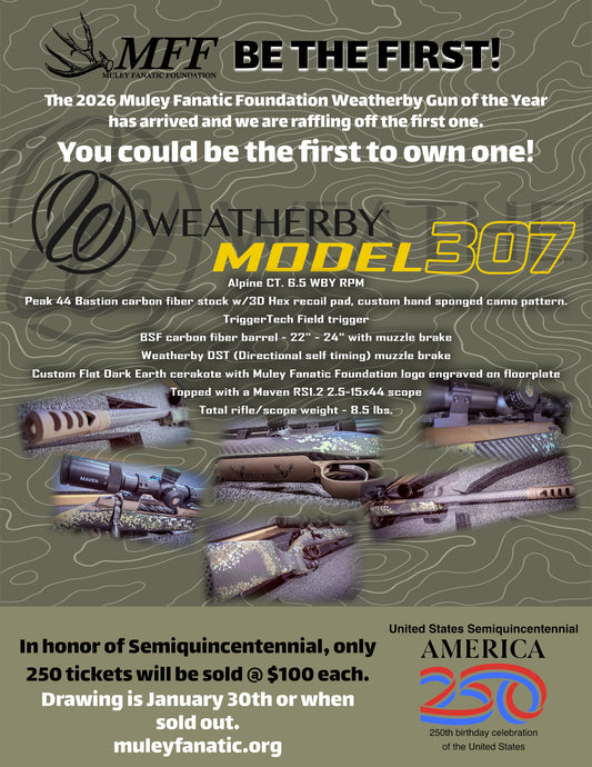 2026 MFF Gun of the Year Raffle Ticket