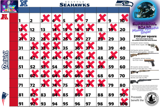 Super Bowl Board "MFF Style" See instructions below