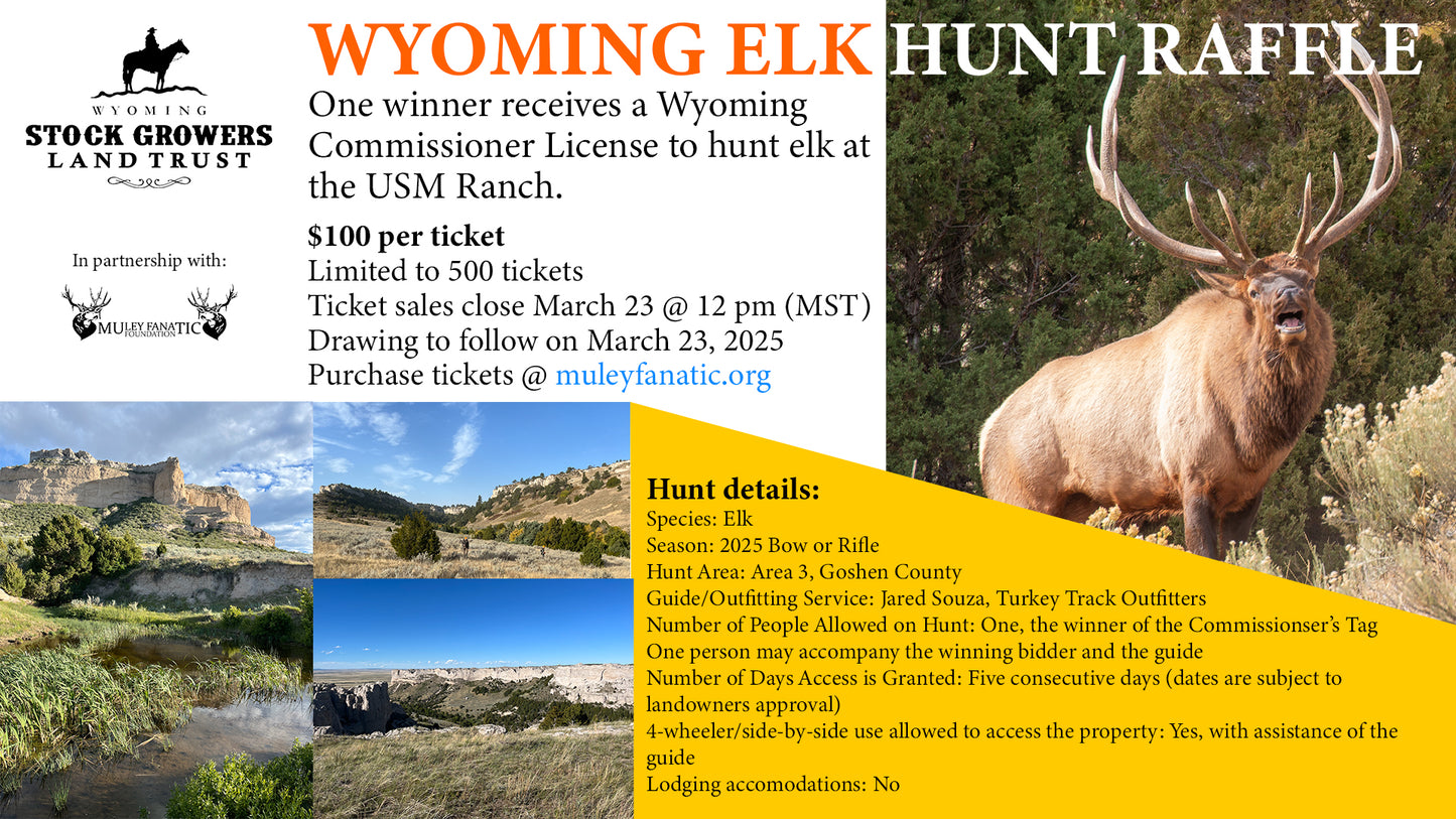 Stock Growers Elk Hunt Raffle