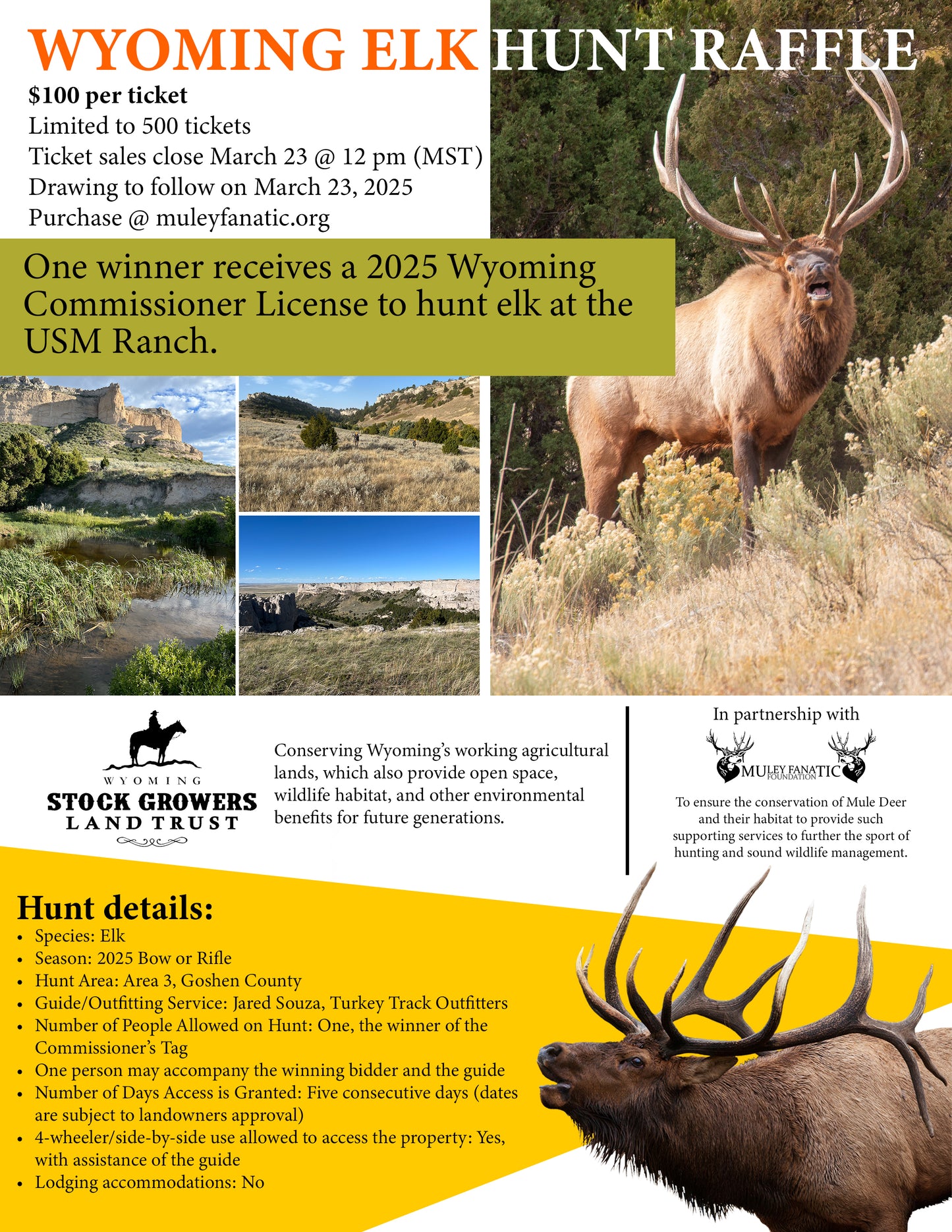 Stock Growers Elk Hunt Raffle